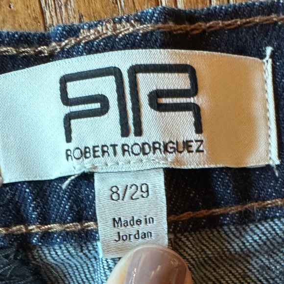 NWT Robert Rodriguez Dark Wash Trouser Jeans | High Rise Wide Leg | Size 8 (29) - Picture 6 of 6